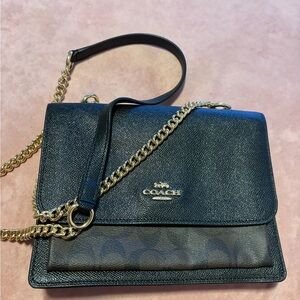 Coach Black and Gold Crossbody Bag